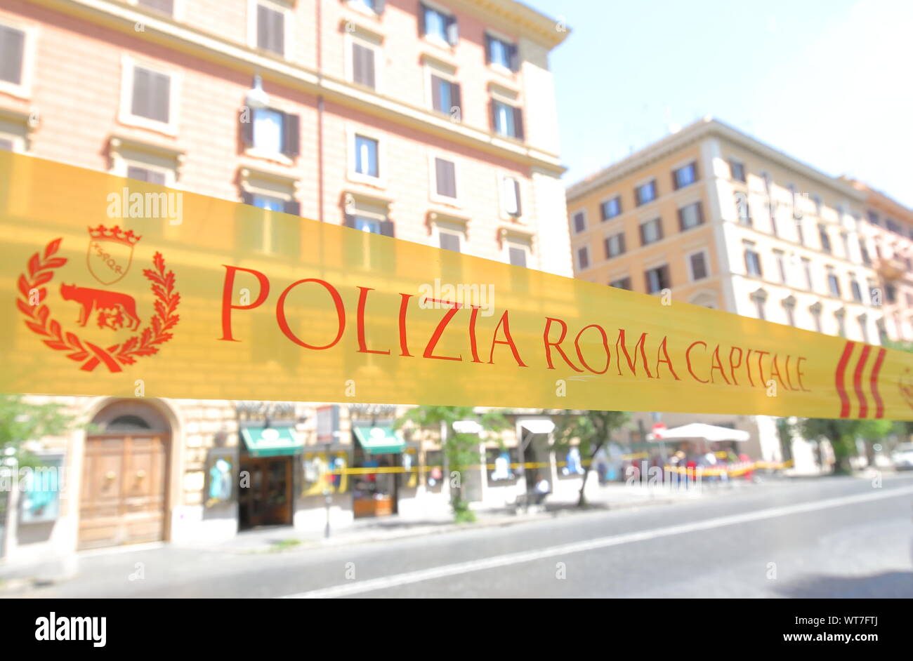 Italian Roma Police Logo Police italy rome hi-res stock photography and images - Alamy
