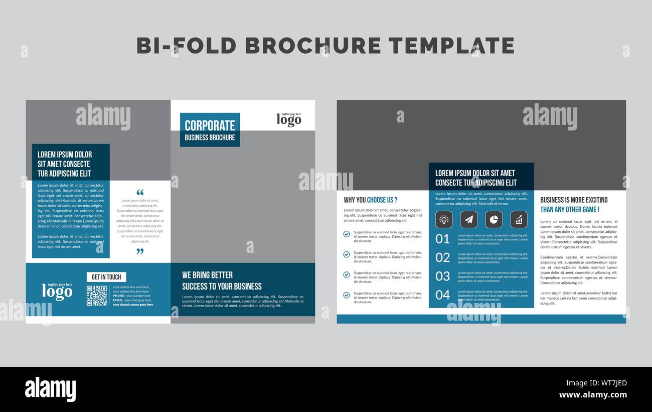 Bi fold Brochure Design Template for any type of corporate use ...