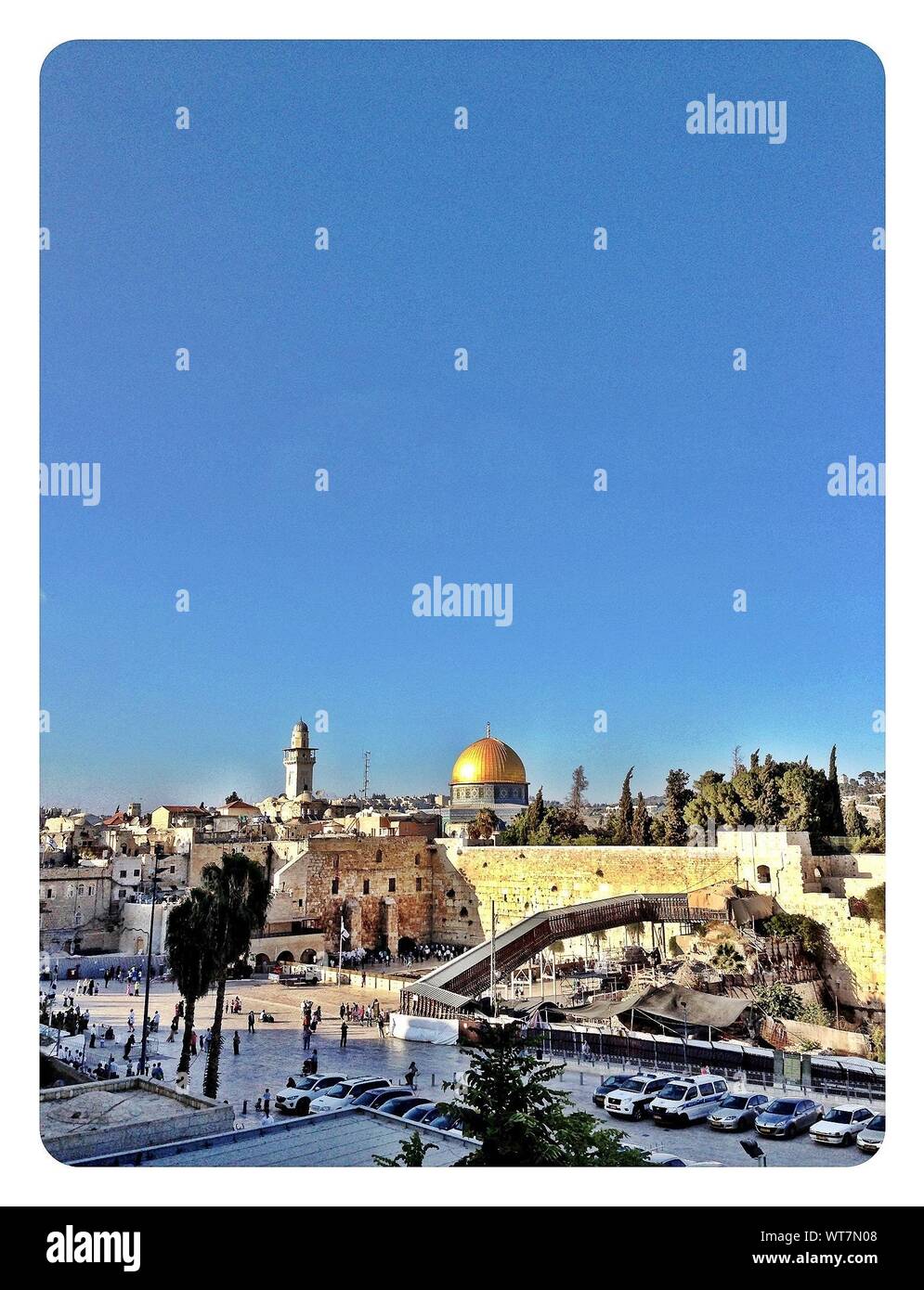 Dome of rock and western wall Cut Out Stock Images & Pictures Alamy