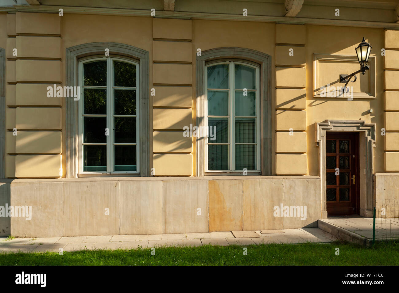 Warsaw University building, summer afternoon. Stock Photo