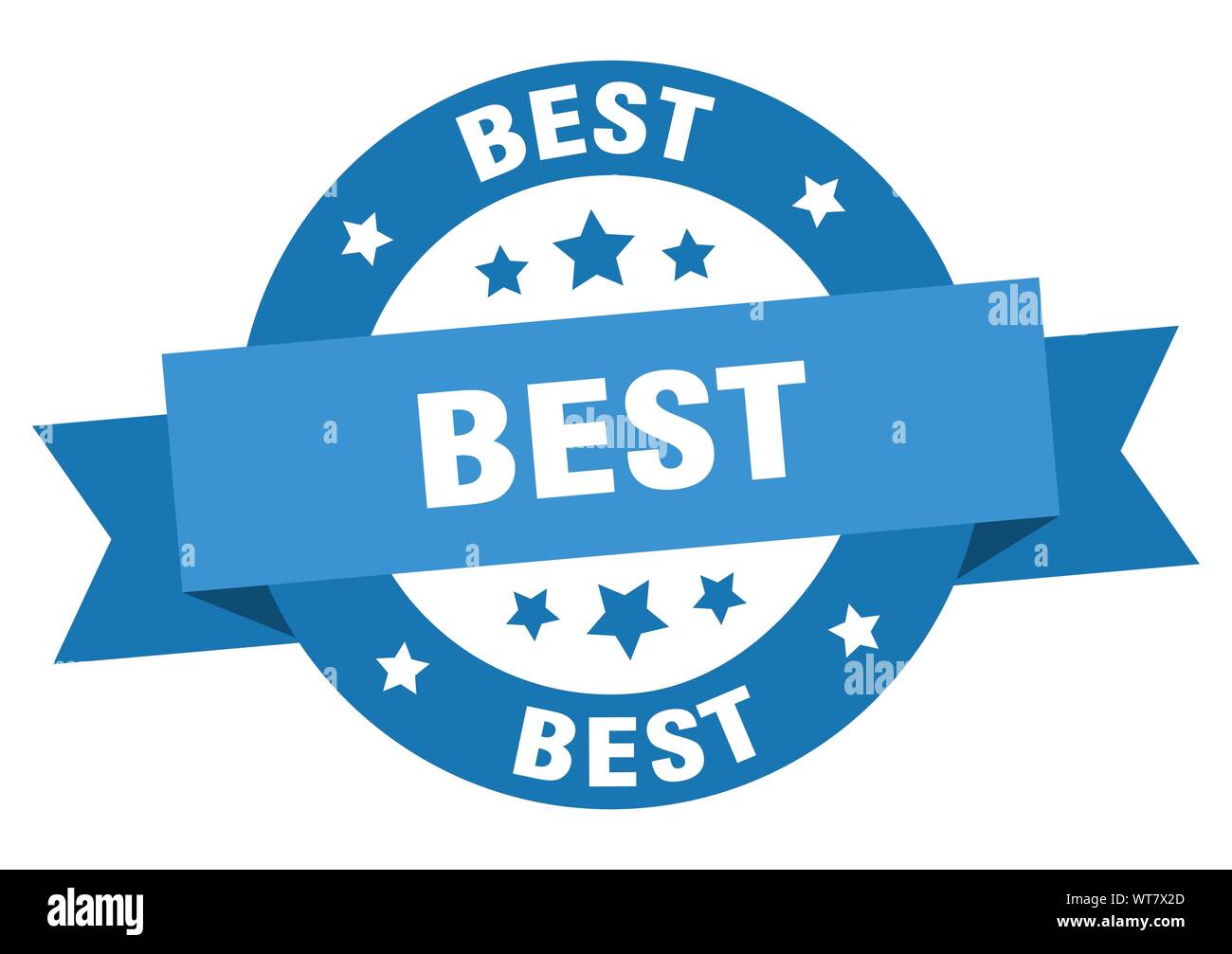 best ribbon. best round blue sign. best Stock Vector Image &amp; Art - Alamy
