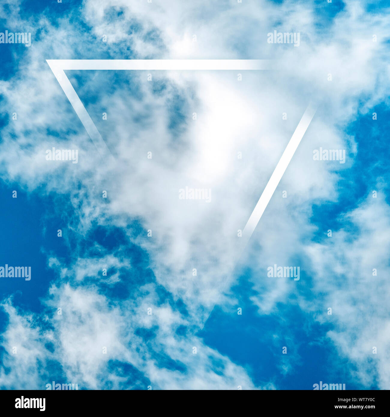 Abstract Frame Background Design Template With Copy Space Blue