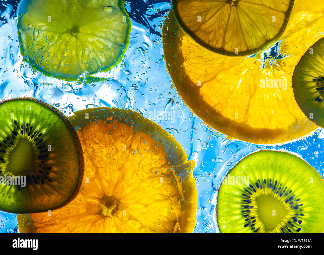 Close up photograph of citrus fruits Stock Photo