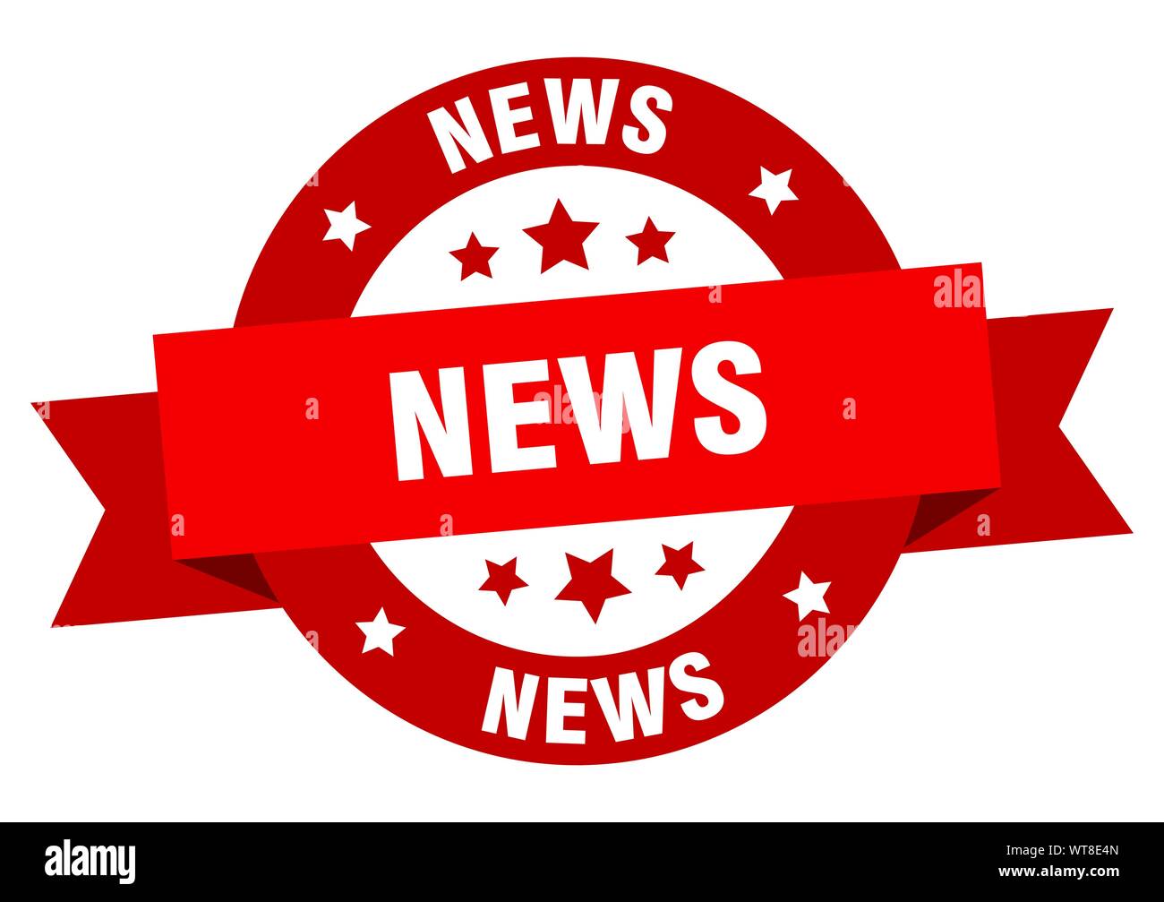 news ribbon. news round red sign. news Stock Vector Image &amp; Art - Alamy