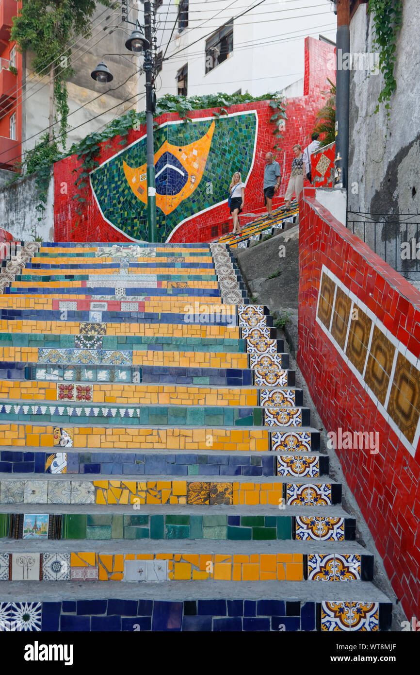 Famous Steps Rio Selaron stairs in rio hi-res stock photography and images - Alamy