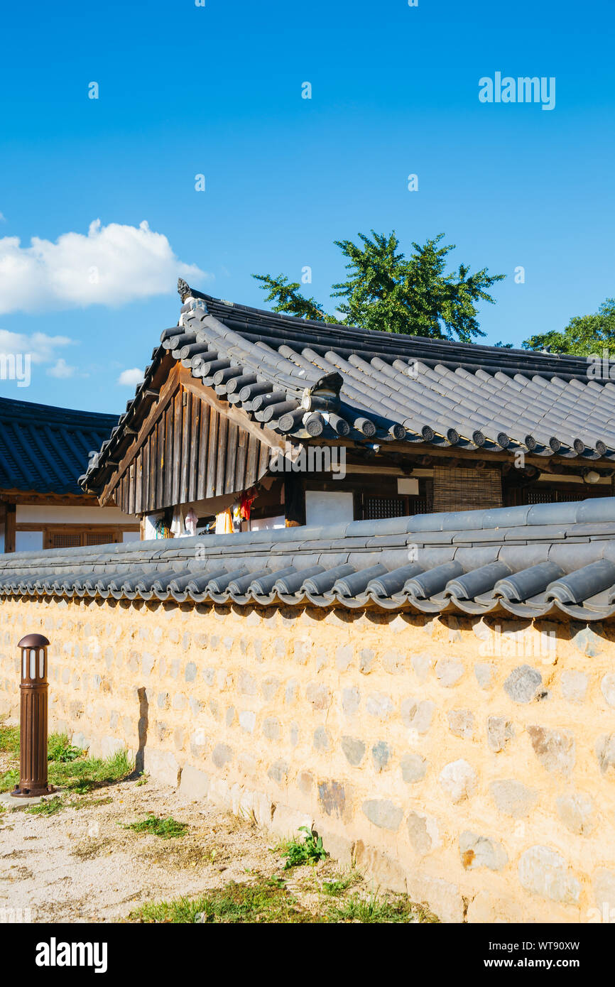 Gyochon Hanok Village Korean traditional house in Gyeongju, Korea Stock ...
