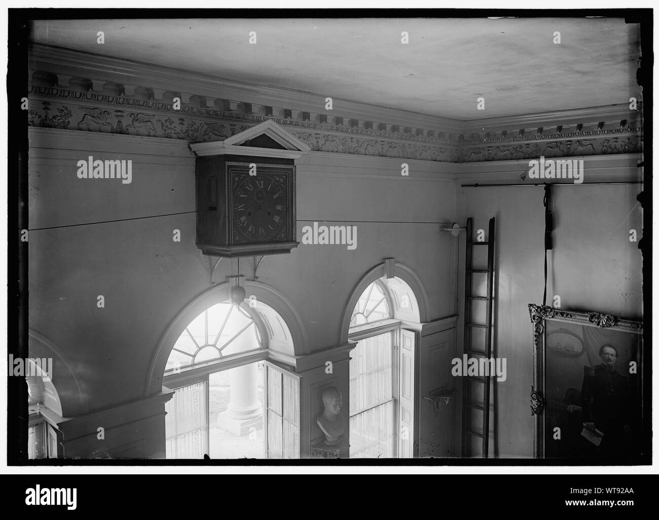 MONTICELLO. HALL CLOCK Stock Photo Alamy