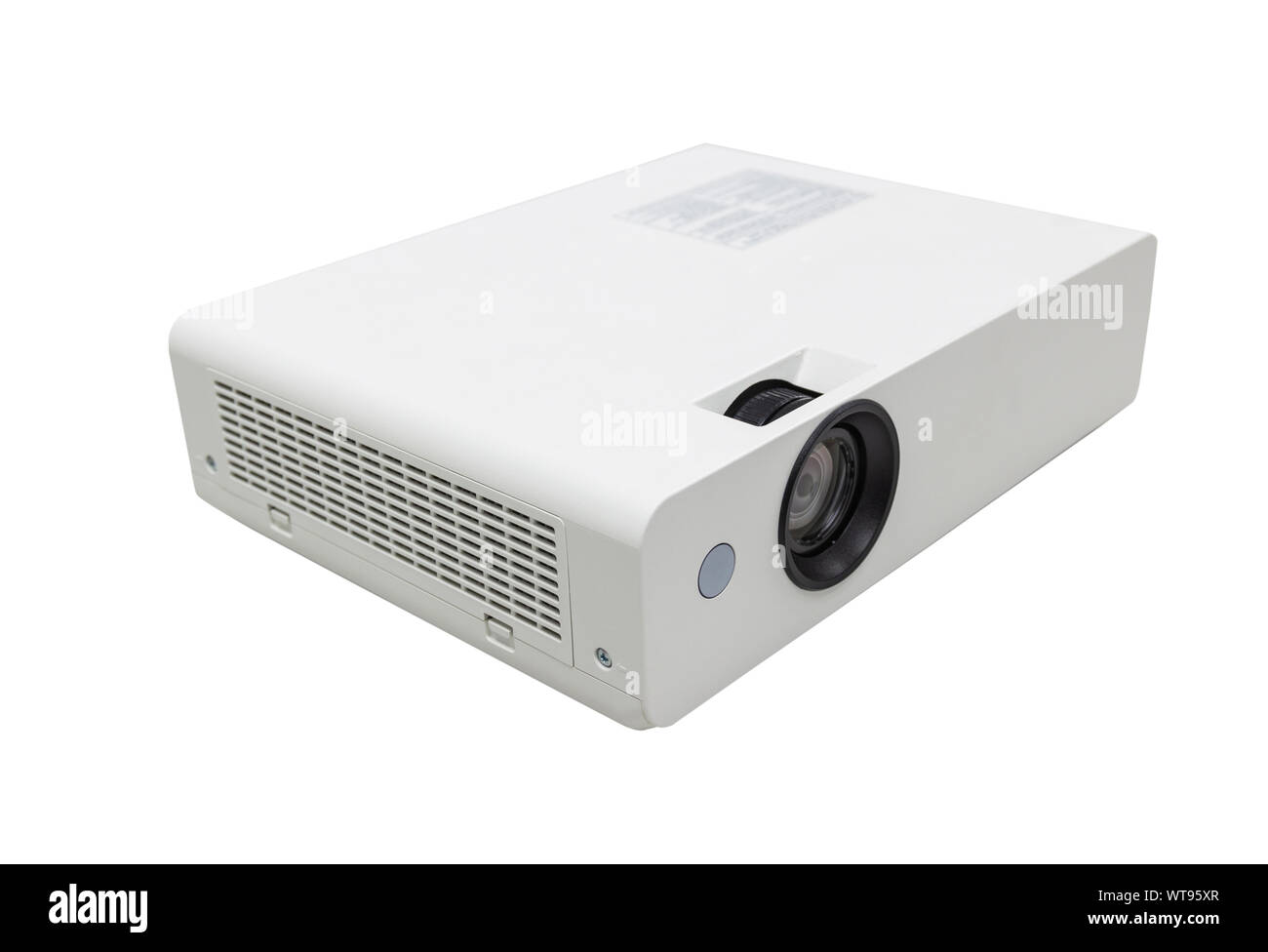 white projector for presentation for business work isolated white background, clipping path Stock Photo