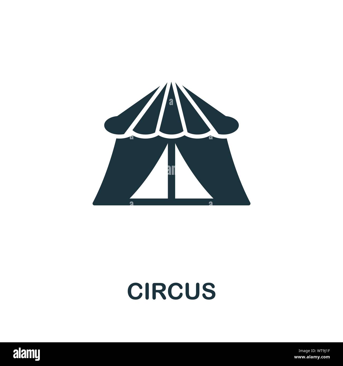 Circus vector icon symbol. Creative sign from buildings icons ...