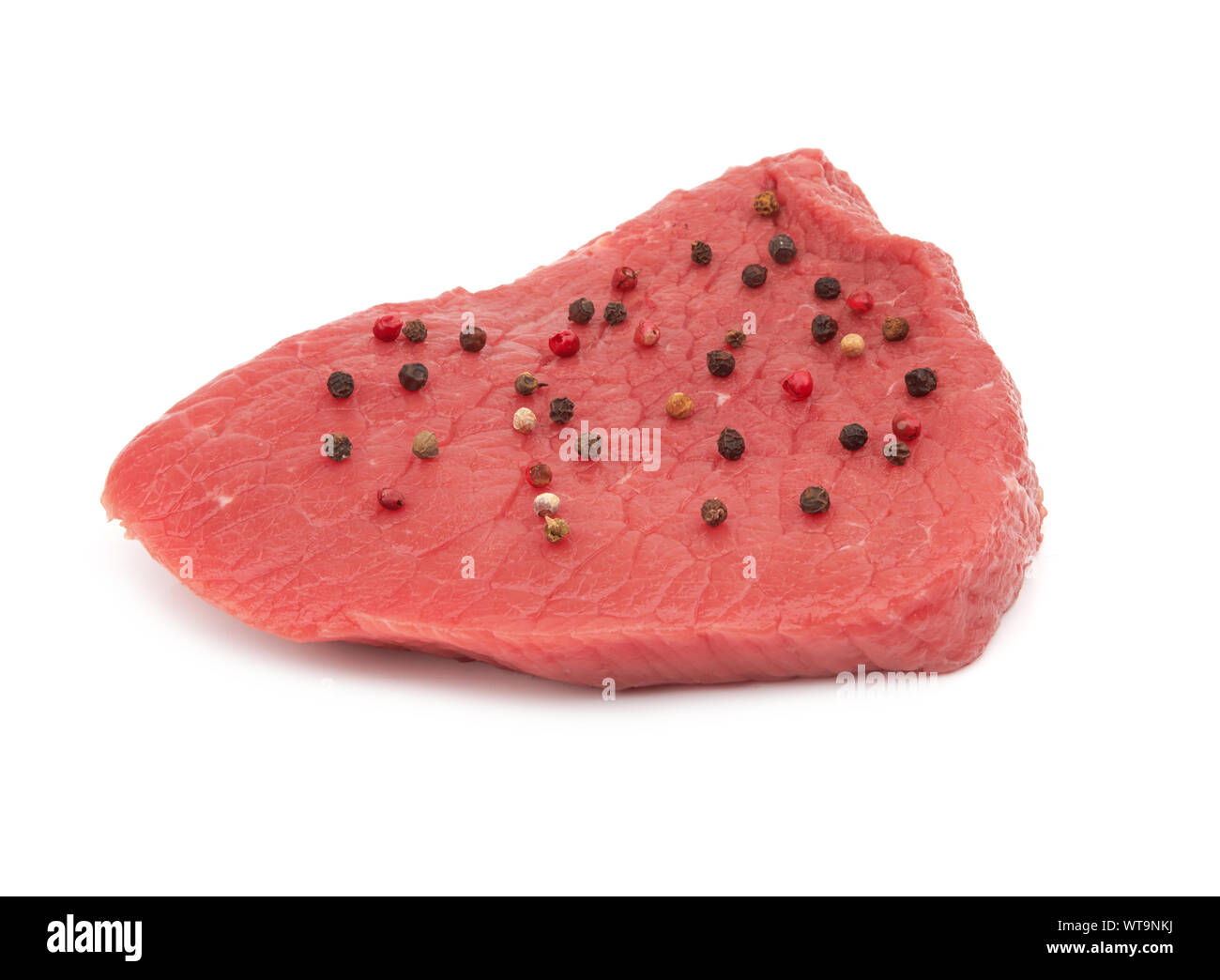 Fresh raw meat isolated on white background Stock Photo - Alamy