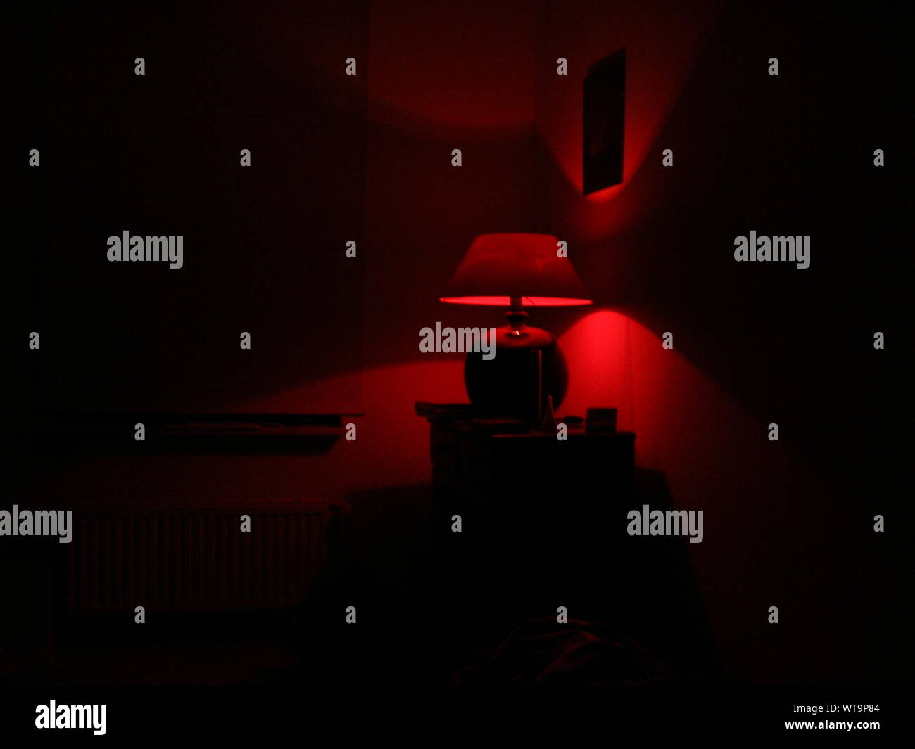 Lit lamp in dark room hires stock photography and images Alamy