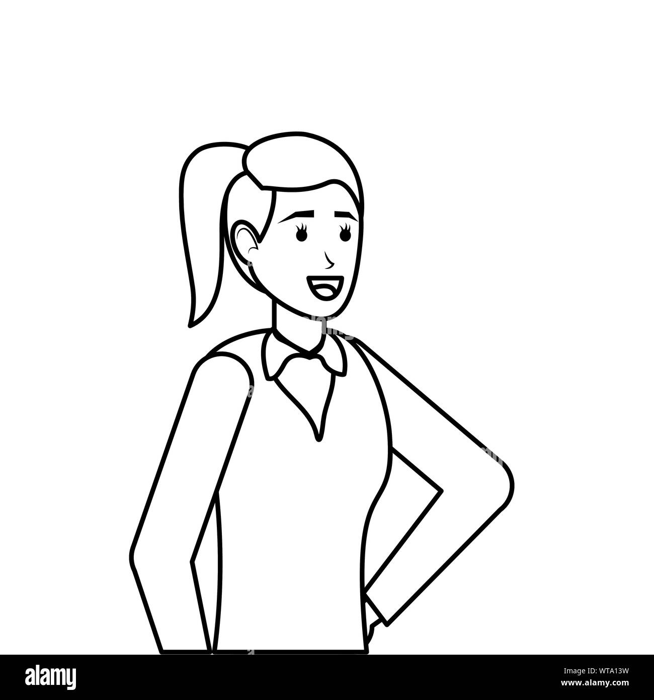 Isolated avatar woman vector design Stock Vector Image & Art - Alamy