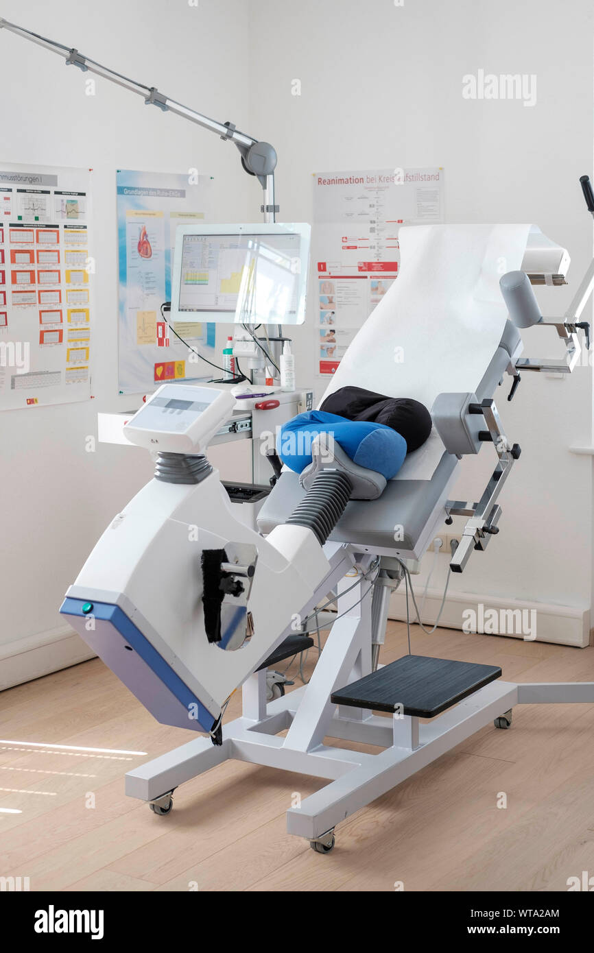 Cycle ergometer used for stress test and aerobic fitness in ...