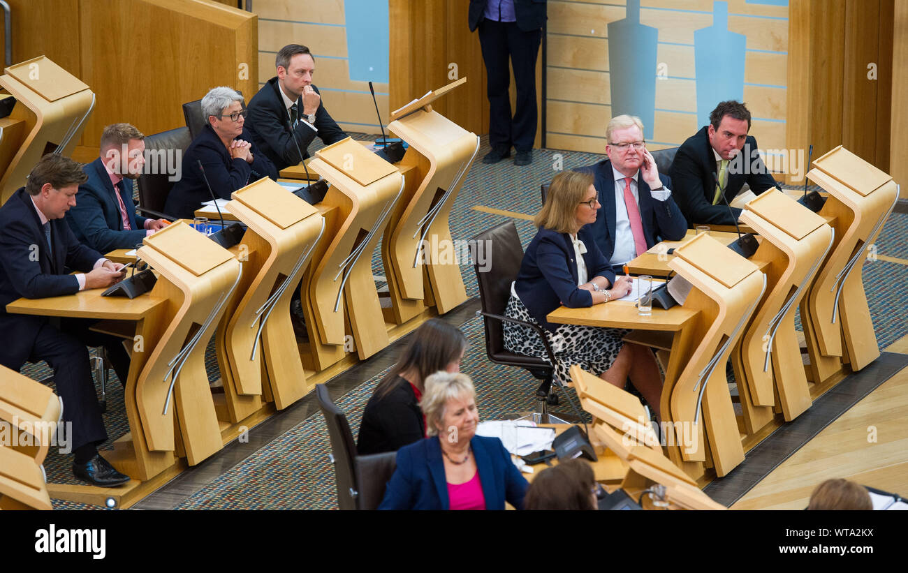 Edinburgh, UK. 25 September 2019.  Scottish Conservatives Leader - Jackson Carlaw MSP rethinking Scottish Tory position. Stock Photo