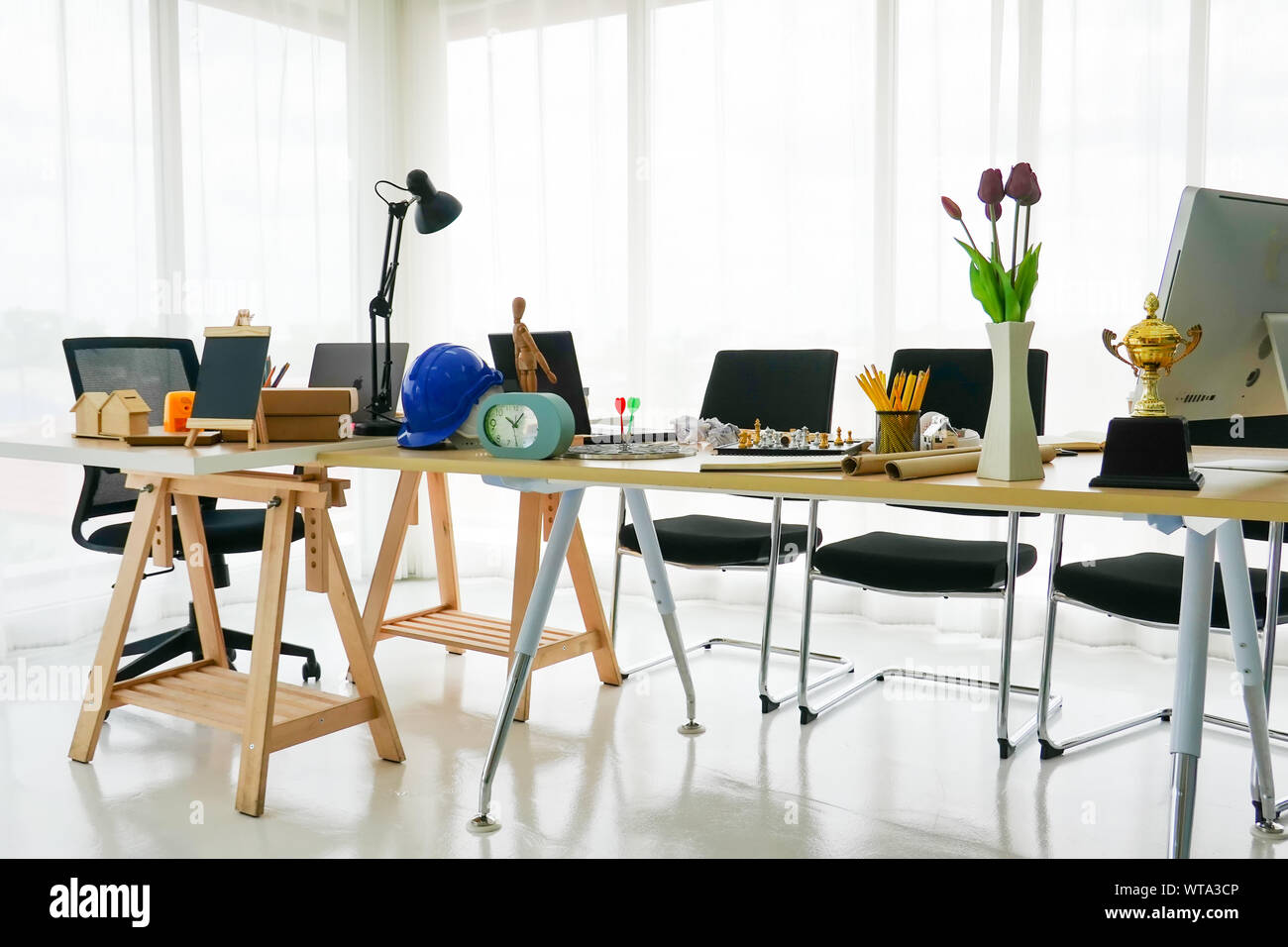 Interior Of Modern Office with nobody Stock Photo - Alamy