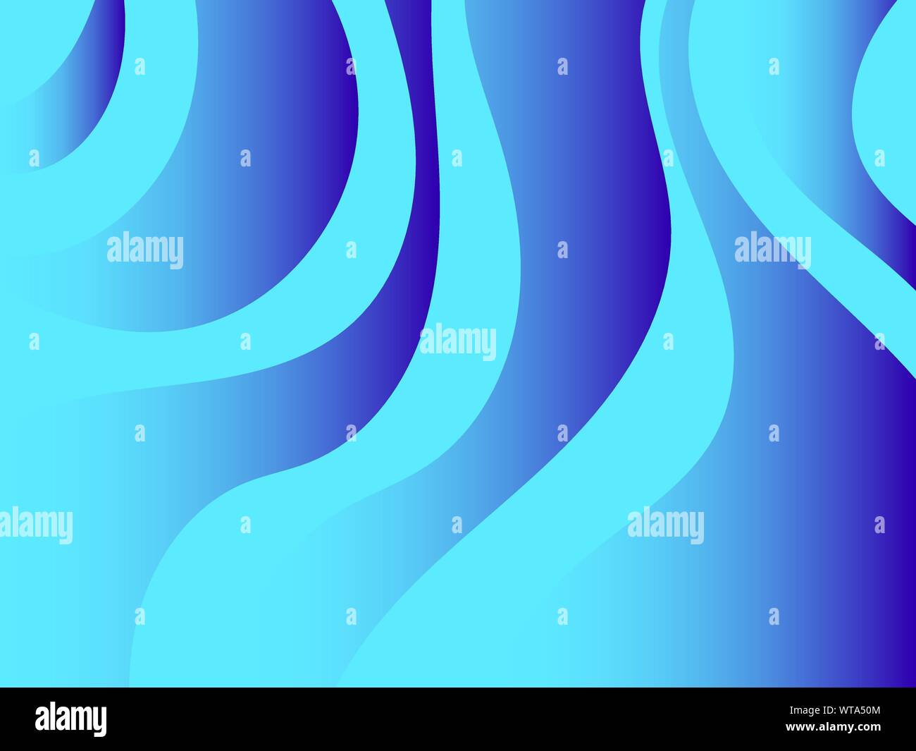 Waves with liquid gradien abstract background. Dynamic effect. Vector illustration Stock Vector