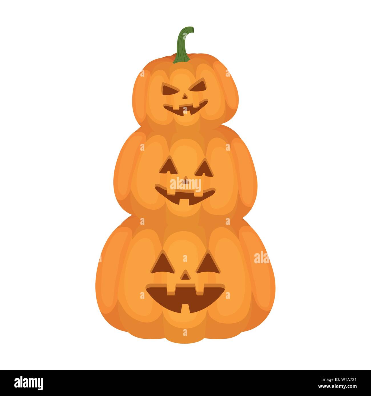 Halloween pumpkins cartoons vector design Stock Vector Image & Art - Alamy