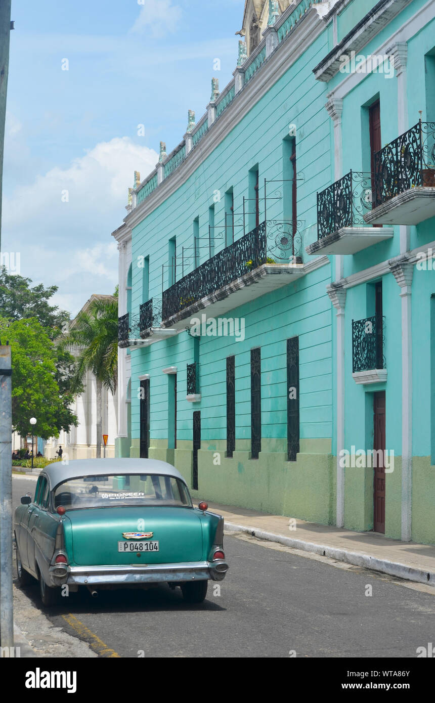 Old town of Camagüey (Cuba), a UNESCO World Heritage Site Stock Photo