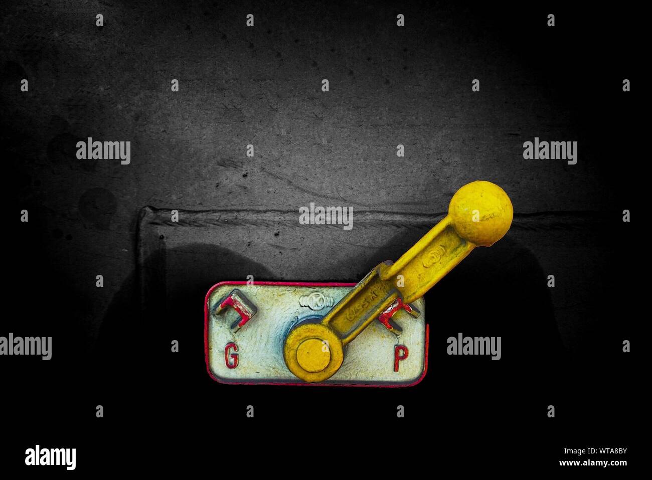 Closeup Of Toggle Switch Stock Photo Alamy