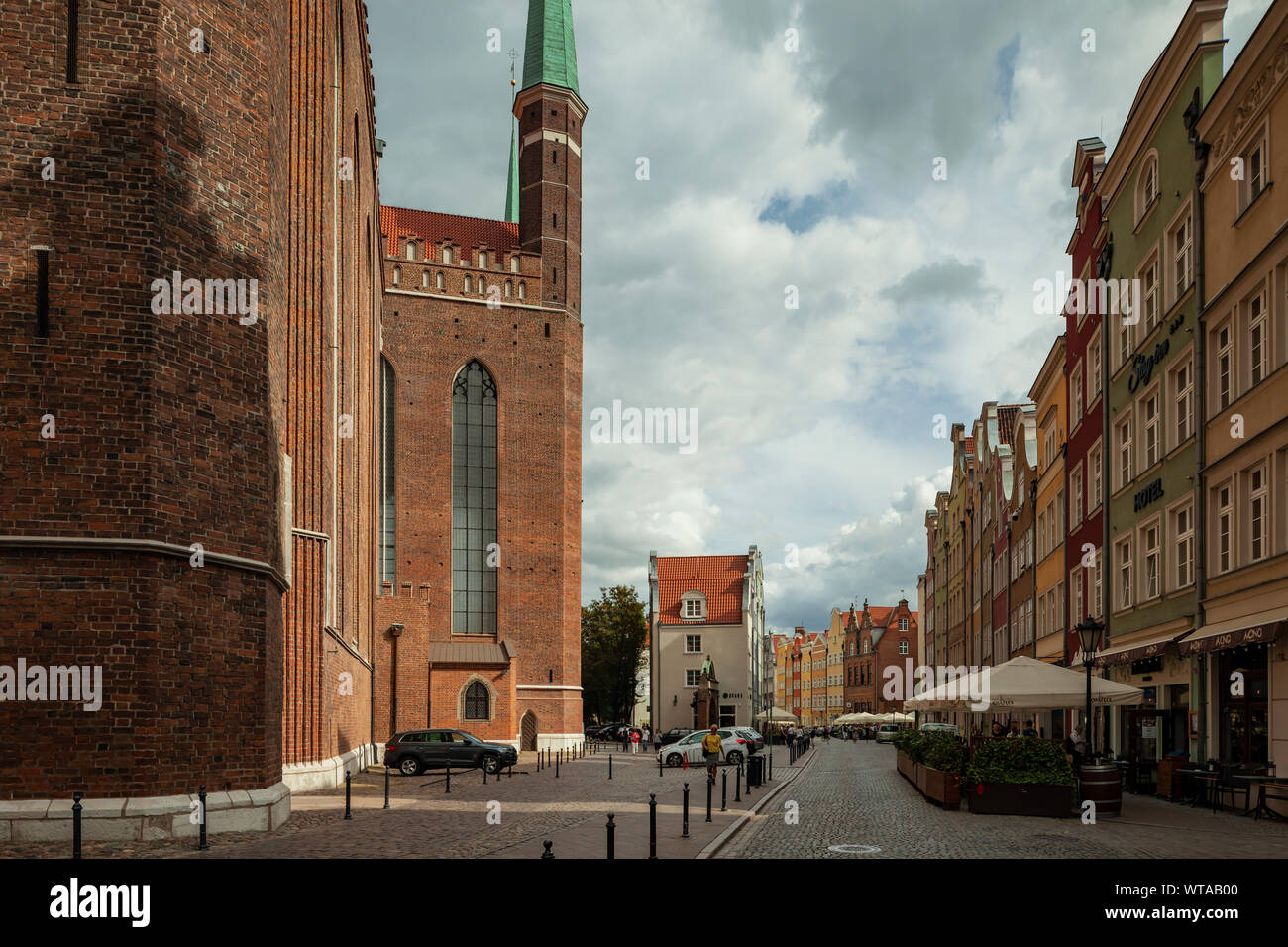 Summer afternoon in Gdansk old town, Poland Stock Photo - Alamy