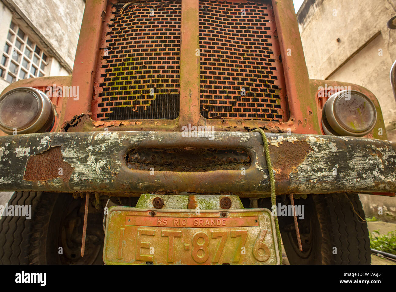 Old abandoned truck Stock Photo