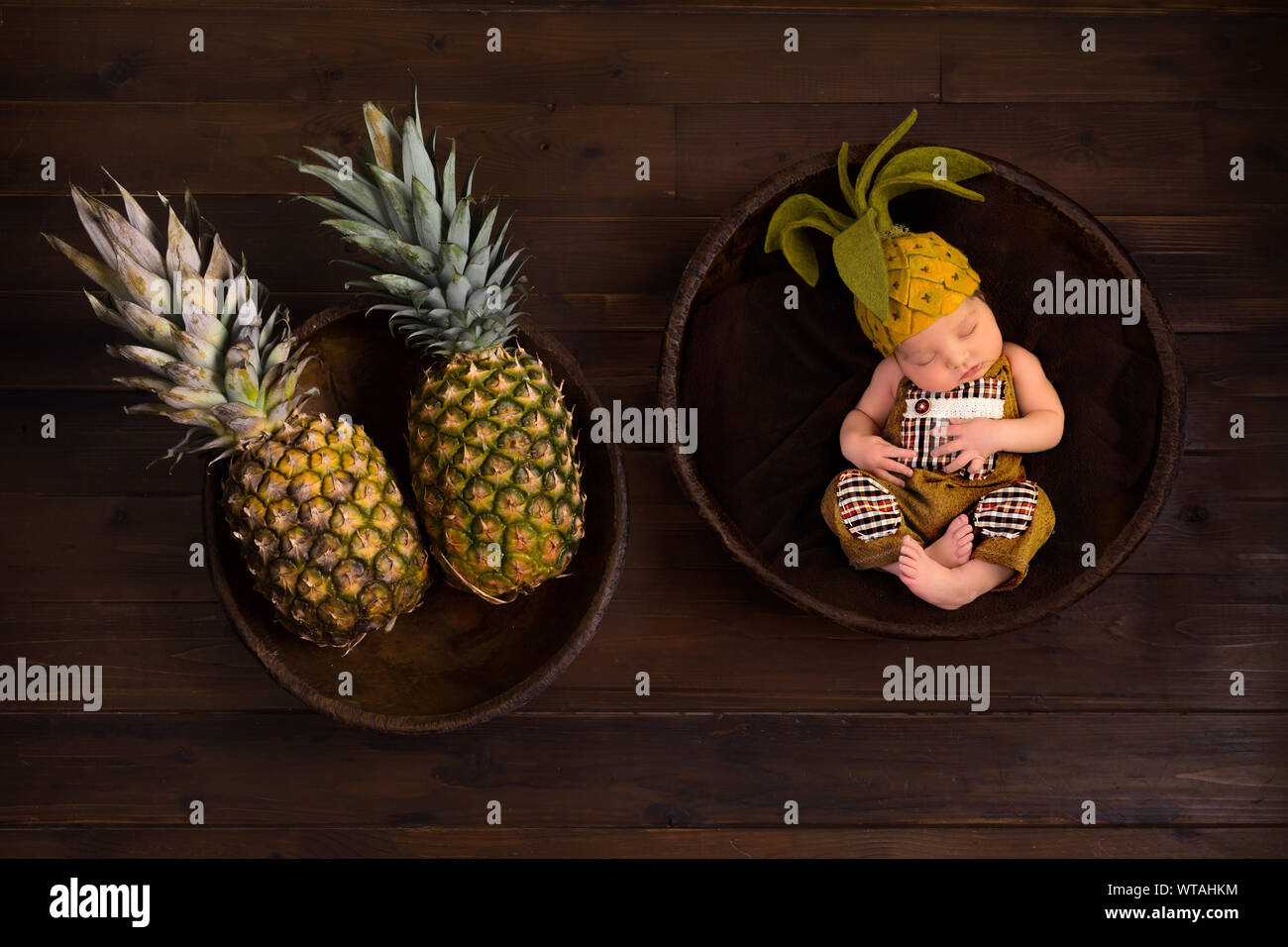 pineapple baby hat