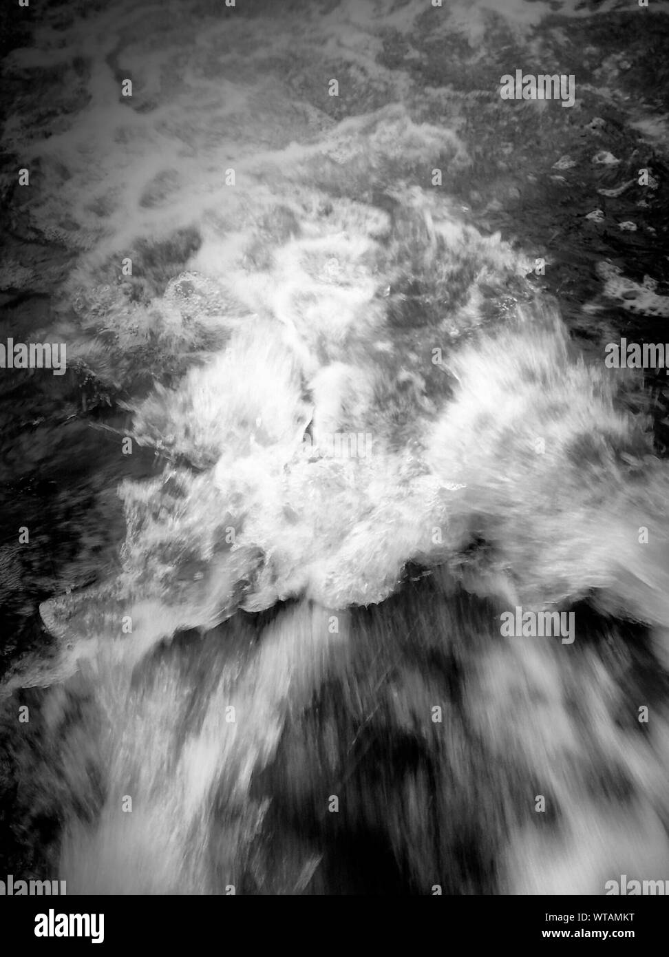 High Angle View Of Turbulent Water Stock Photo