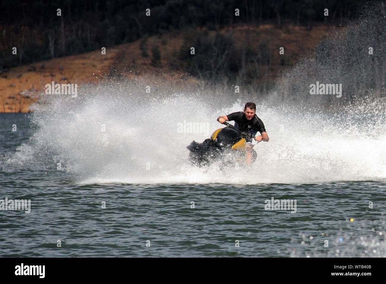 Man jet skiing hi-res stock photography and images - Alamy