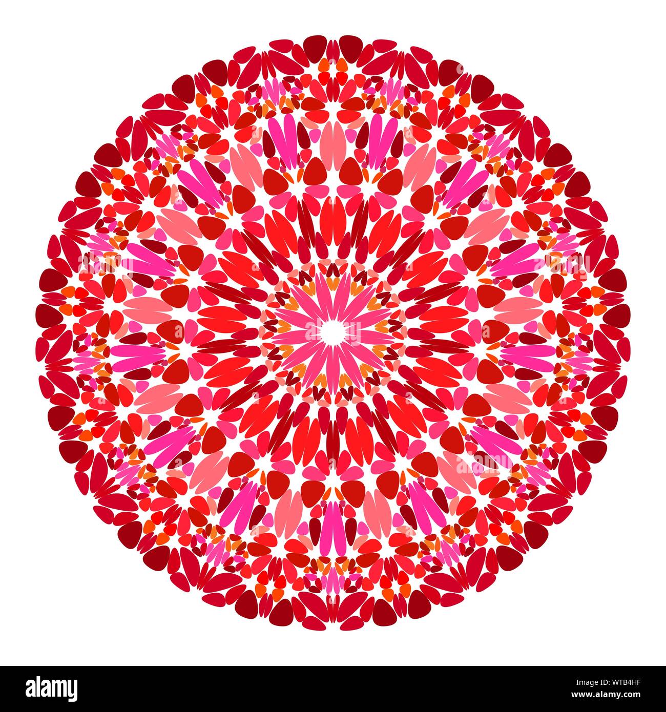Floral mandala design - abstract circular vector graphic design Stock ...