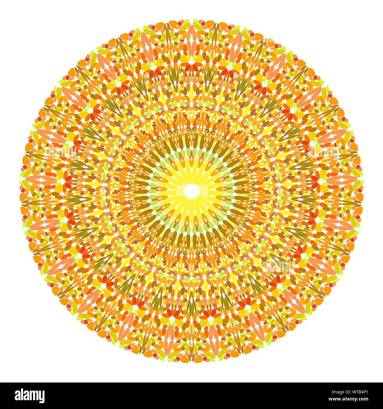 Floral mandala design - abstract circular vector graphic design Stock ...