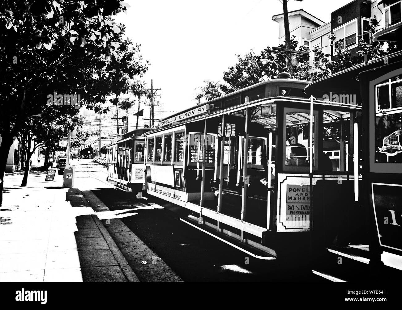 Old-fashioned Cable Car Stock Photo - Alamy