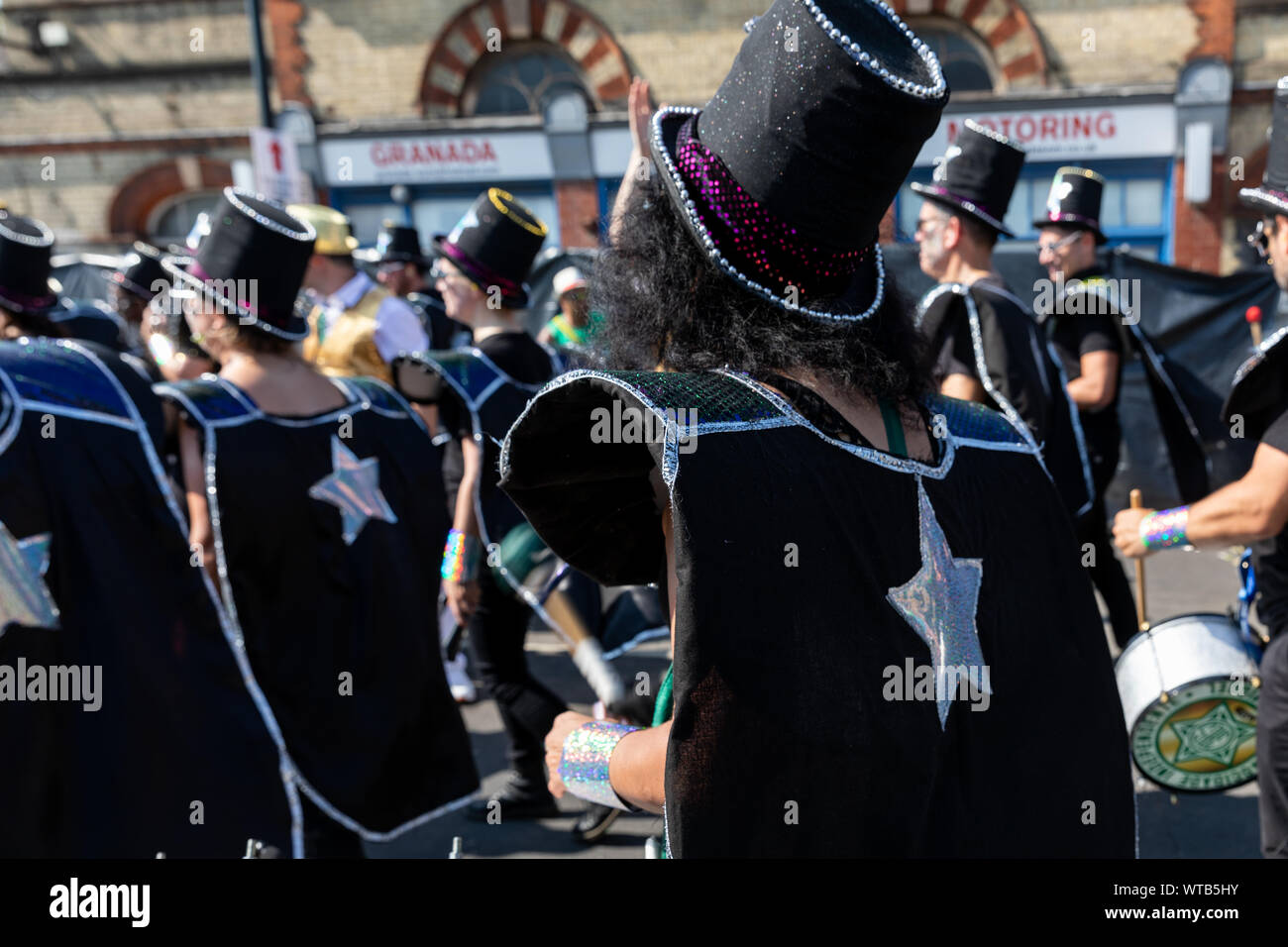 A procession band performing at the Notting Hill carnival on Monday ...