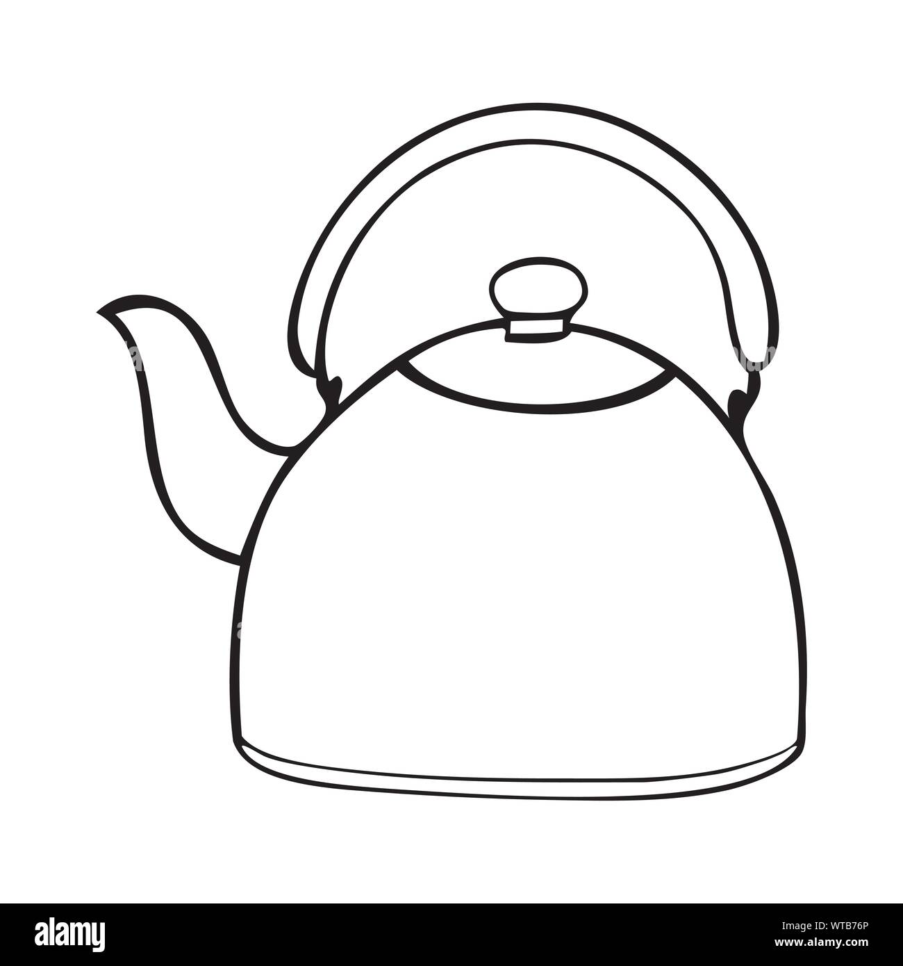 Современный чайник рисунок