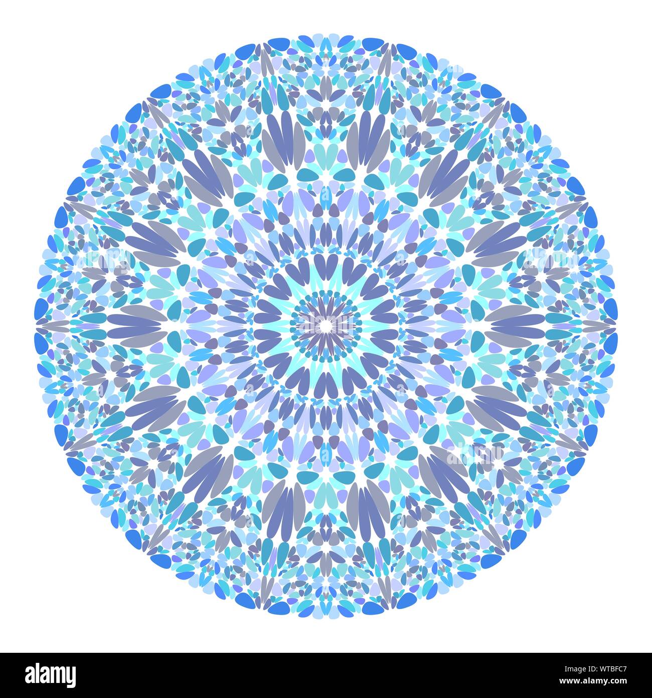 Floral mandala design - abstract circular vector graphic design Stock ...