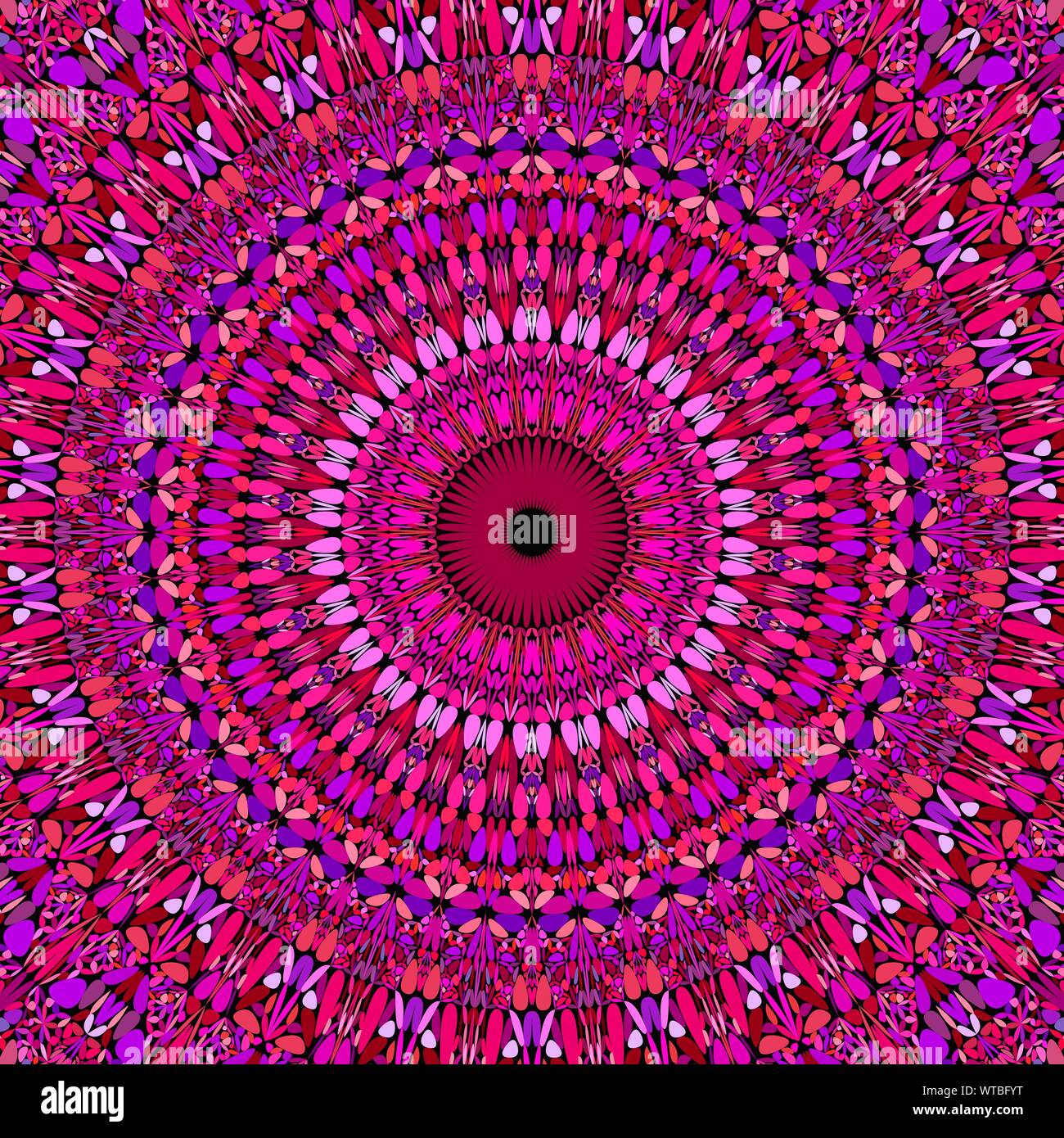 Abstract floral mandala background design - circular vector geometry ...