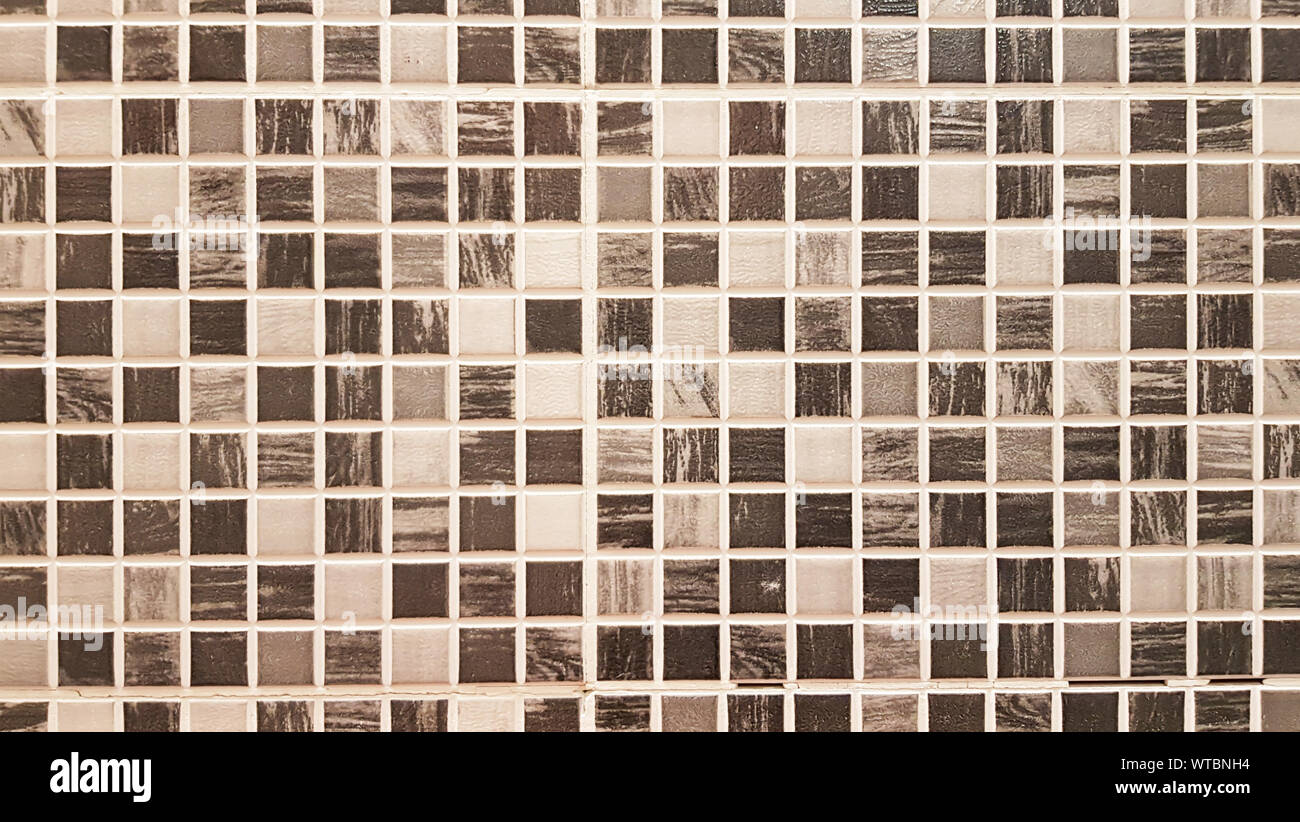Abstract mosaic, ceramic kitchen tile glass, abstract pattern background. Stock Photo