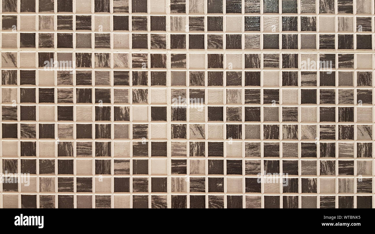 Abstract mosaic, ceramic kitchen tile glass, abstract pattern background. Stock Photo