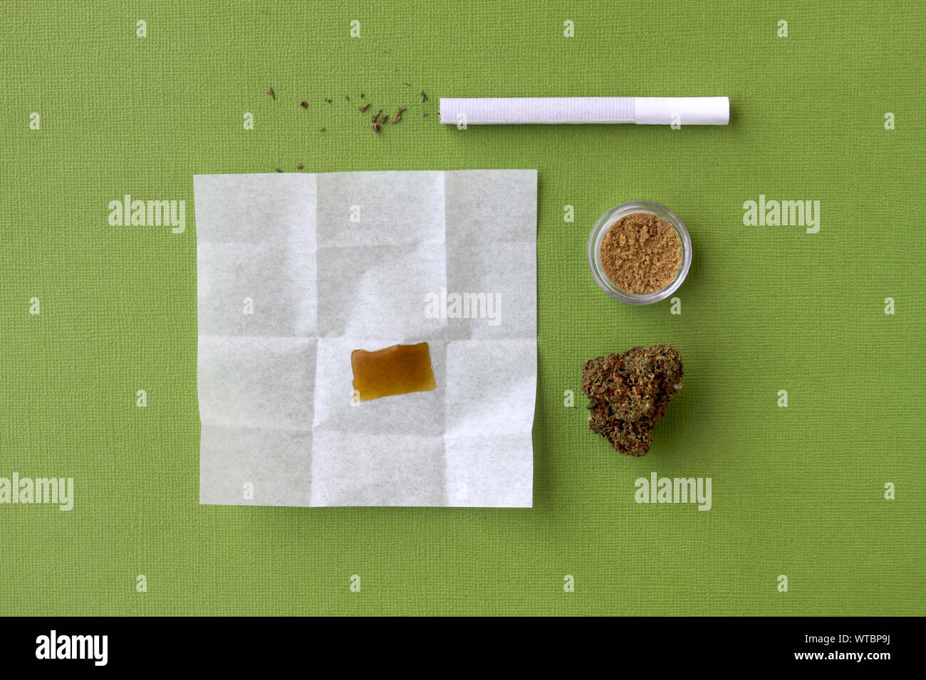 Cannabis Concentrates (Overhead) Stock Photo