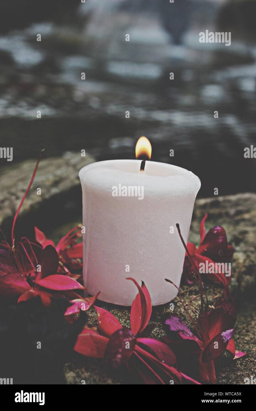 Candle flower burning hires stock photography and images Alamy