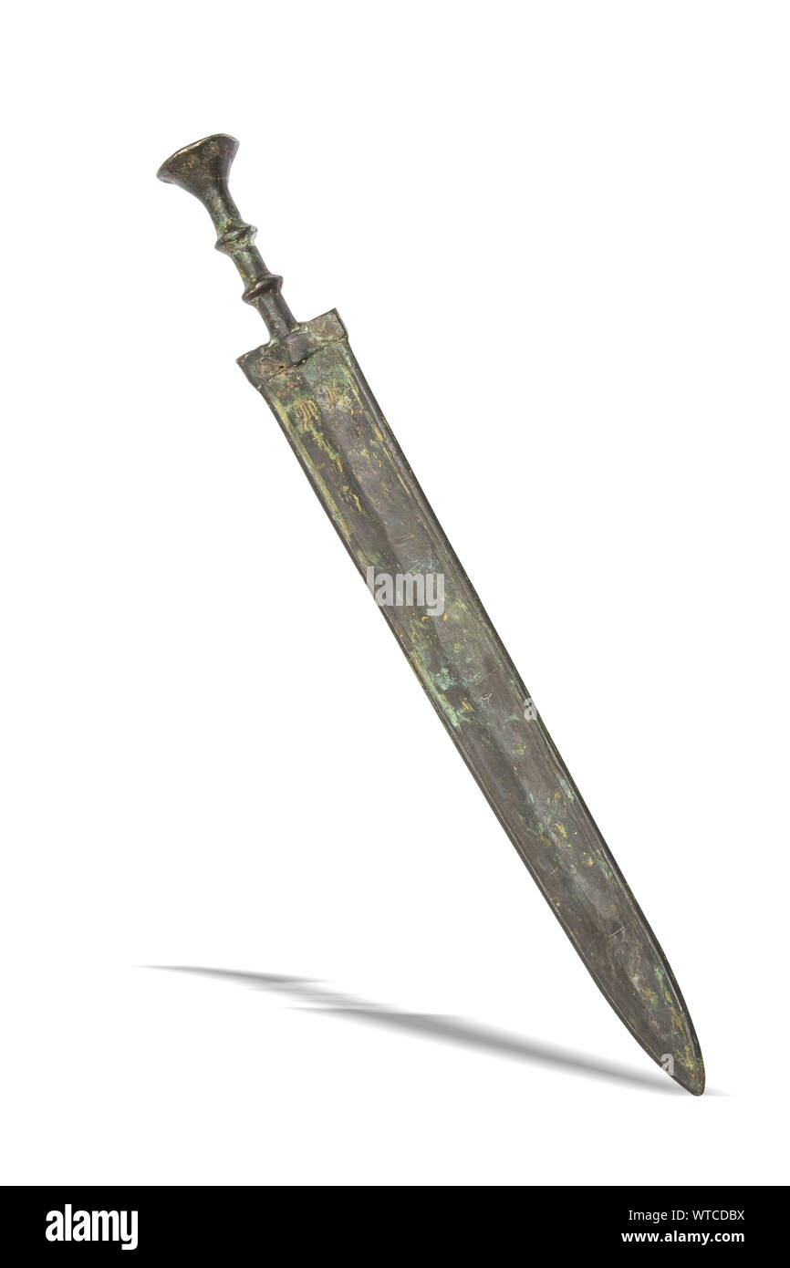Iran (Luristan) cast dagger of the 1000 B.C. Stock Photo