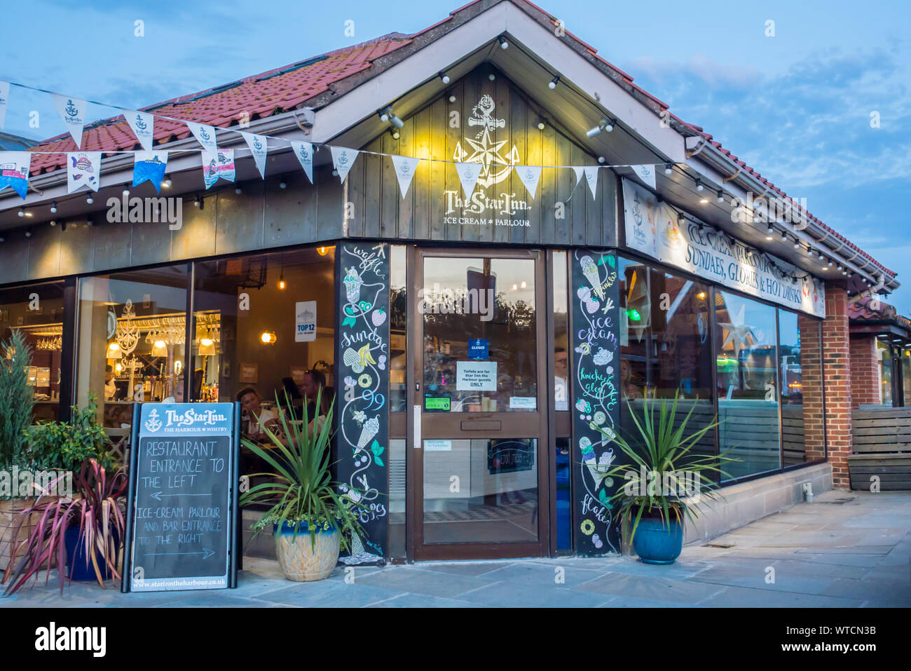 The Star Inn Restaurant & Ice Cream Parlour at Whitby, North Yorkshire Stock Photo