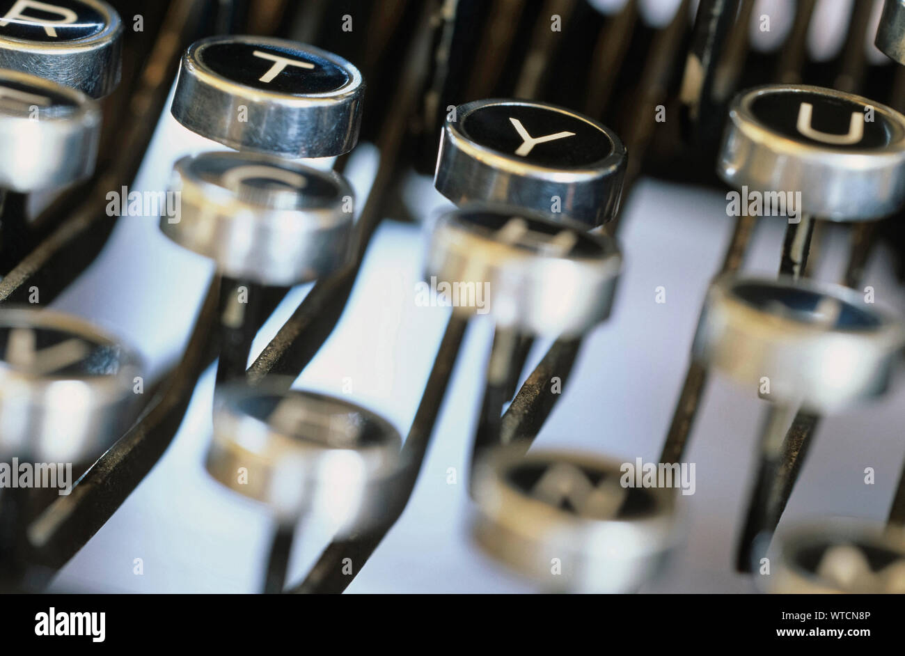 Vintage Typewriter Keys Stock Photo Alamy