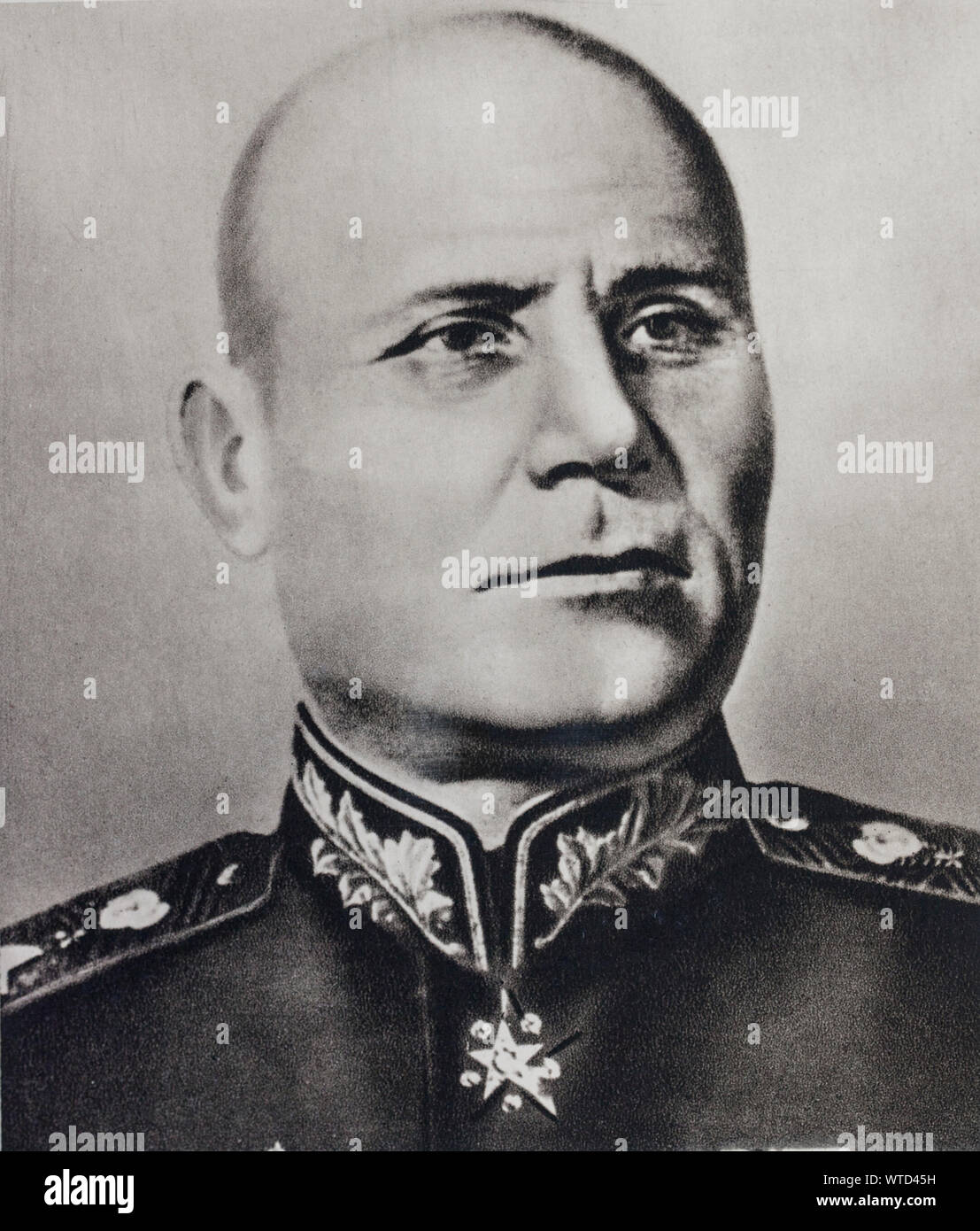 Semyon Timoshenko (1895 – 1970) was a Soviet military commander and Marshal of the Soviet Union. Stock Photo