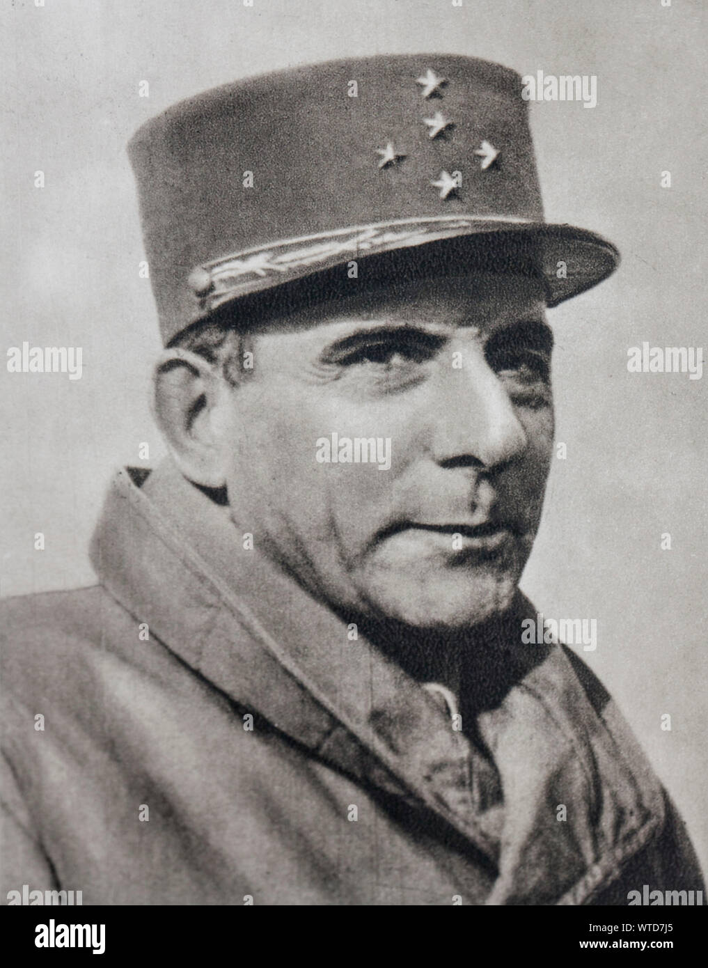 Jean de Lattre de Tassigny, (1889 – 1952). Commander of the first French  army that landed in Provence Stock Photo - Alamy
