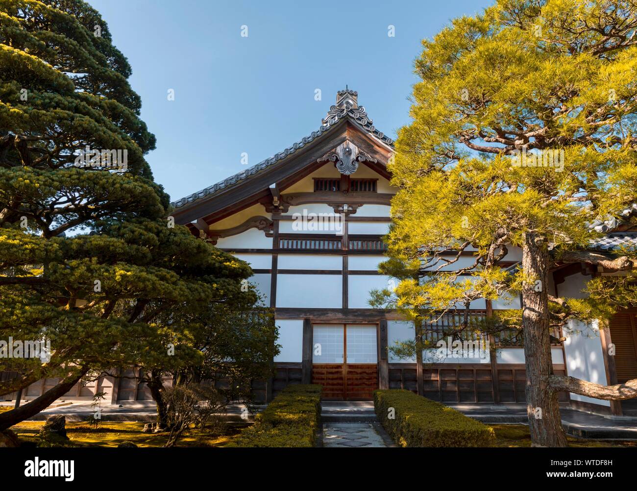 Jisho-ji, Zen Temple, Higashiyama, Kyoto, Japan Stock Photo