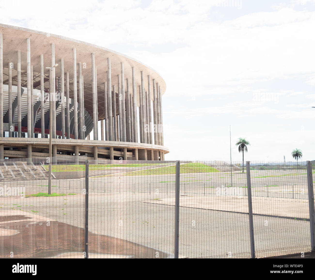 Photo of the national stadium in the city of Brasilia, also known as: 'Mané Garrincha'. Stock Photo