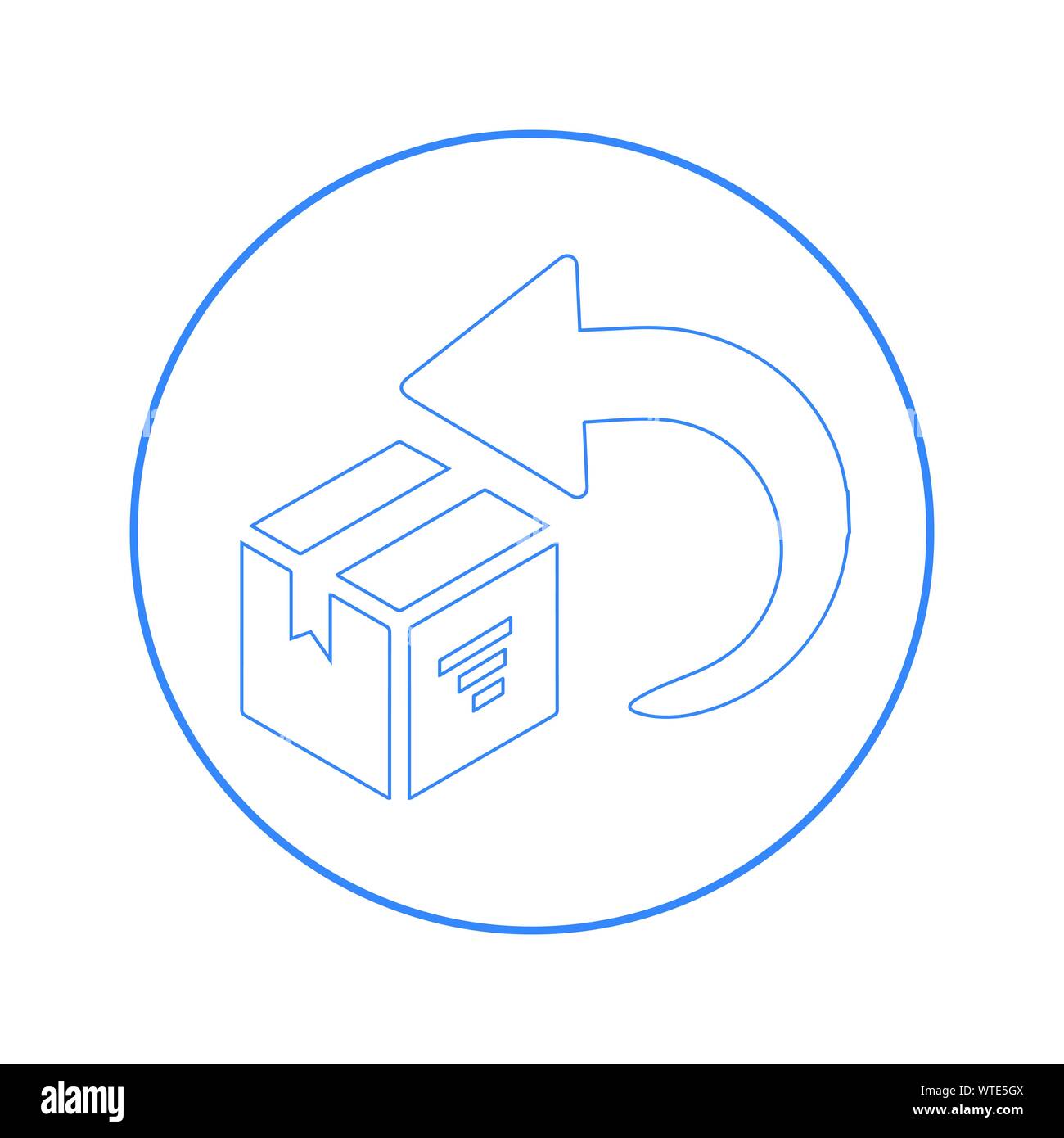 Box, delivery, easy returns, return Icon Stock Vector Image & Art - Alamy