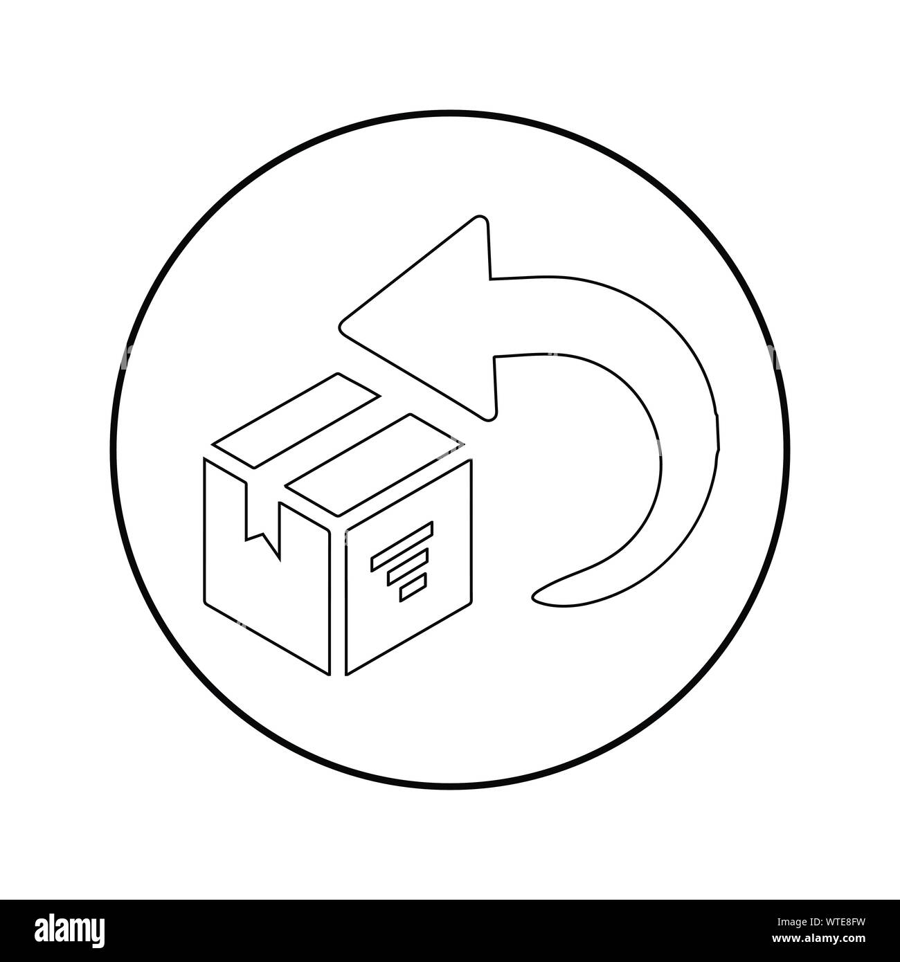 Simple returns symbol Stock Vector Images Alamy