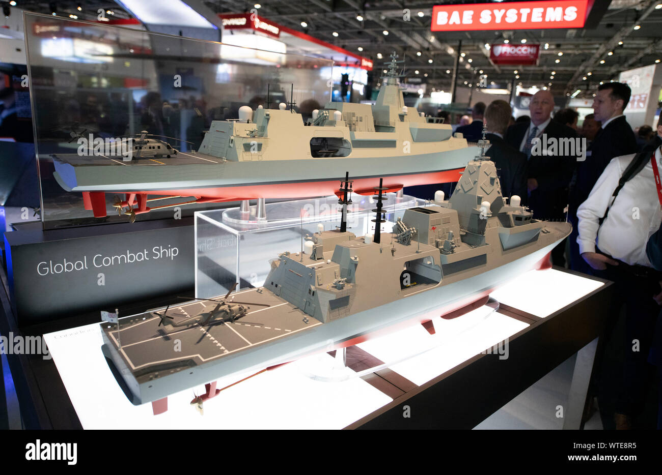 ExCel, London, UK. Defence & Security Equipment International (DSEI) event runs from 10th-13th September 2019, the worlds biggest arms fair. Stock Photo