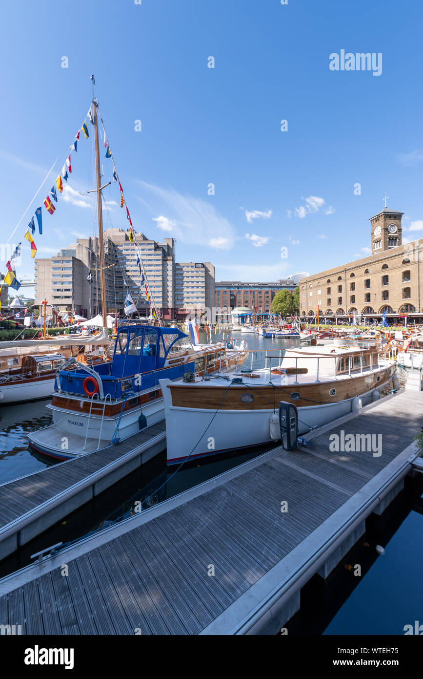 St. Katharine Dock, City of London Stock Photo